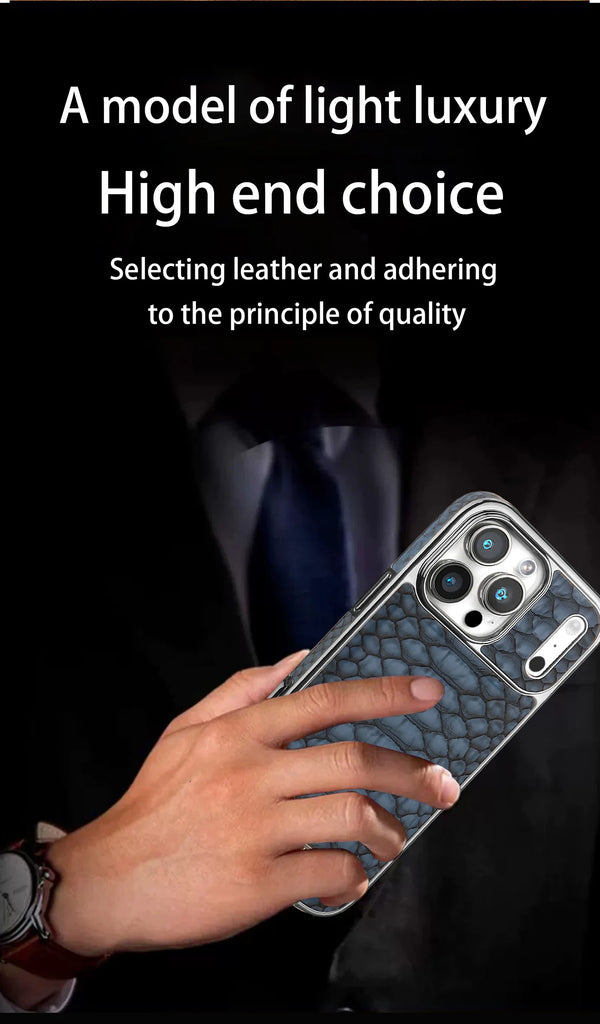 Luxury iPhone Case – Snake Leather Design - additional view portrait