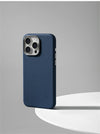 Luxury Business Leather Case for iPhone with Wireless Charging - additional view portrait