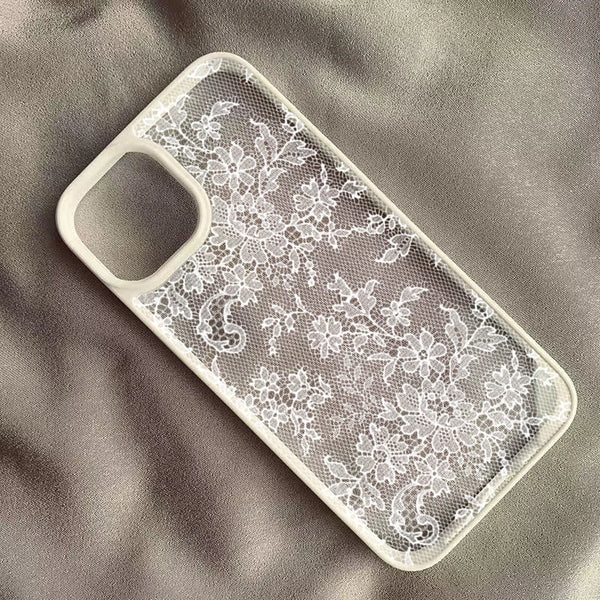 Vintage White Lace Floral Phone Case