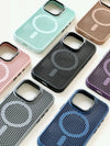 Honeycomb Grid Mesh Cooling Magsafe Phone Case Lens Bracket