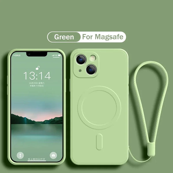 Slim Magnetic Silicone Cover for iPhone