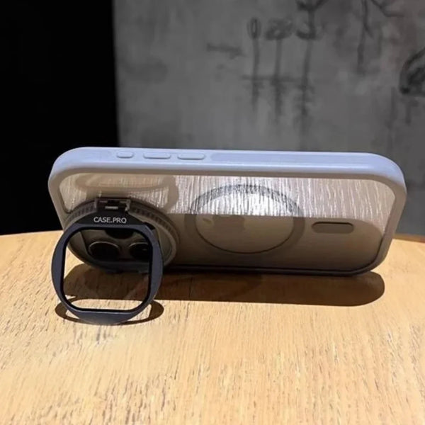 MagSafe Clear Flip Bracket Stand Case for iPhone