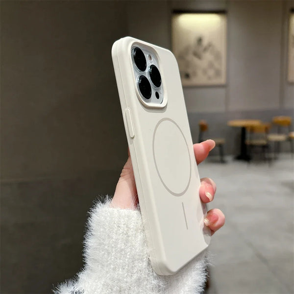 Silicone Liquid Magsafe Case For iPhones