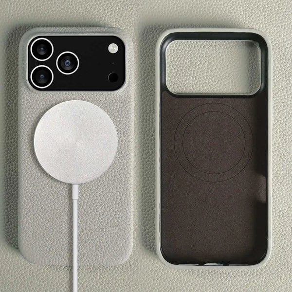 Premium Leather Case iPhone 17 Pro Max – Magnetic Protection