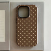 Brown Red Polka Dot Elegant Phone Case
