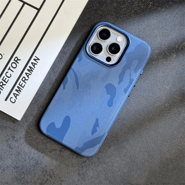 Shockproof Camo Leather Case