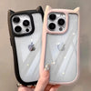 Soft Silicone Cute Cat Ear Phone Case For iPhone