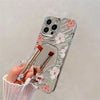 Luxury Flower Make Up Mirror Phone Case