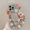 Luxury Flower Make Up Mirror Phone Case