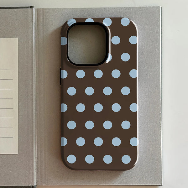 Brown Red Polka Dot Elegant Phone Case