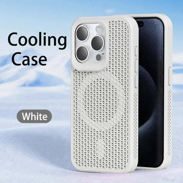iPhone 17 Breathable Hard Back Magnetic Cover For Magsafe