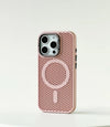 Honeycomb Grid Mesh Cooling Magsafe Phone Case Lens Bracket
