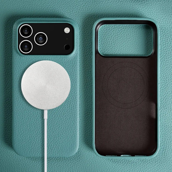 Premium Leather Case iPhone 17 Pro Max – Magnetic Protection