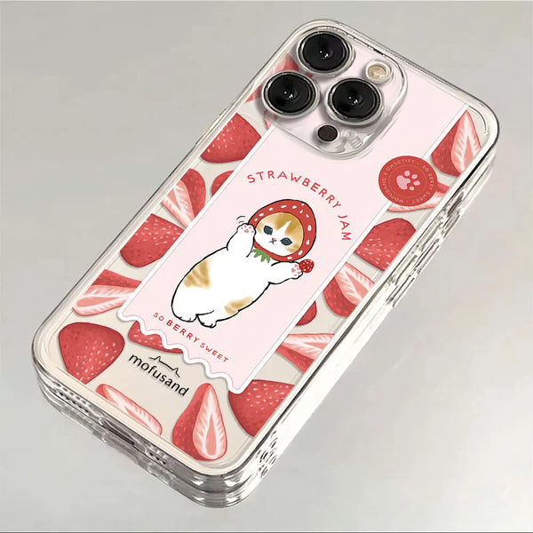 Transparent Cute Cat iPhone Case