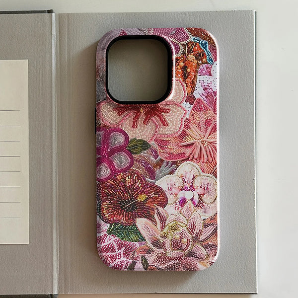 Brown Red Polka Dot Elegant Phone Case