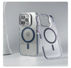 Clear bumper case on iPhone with raised camera frame and slim transparent profile