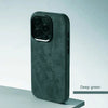 Deep green version of the leather magnetic iPhone case with slim full-coverage profile
