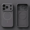 Light yellow-green matte silicone iPhone case with raised camera protection and smooth finish