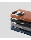 Luxury Business Leather Case for iPhone with Wireless Charging