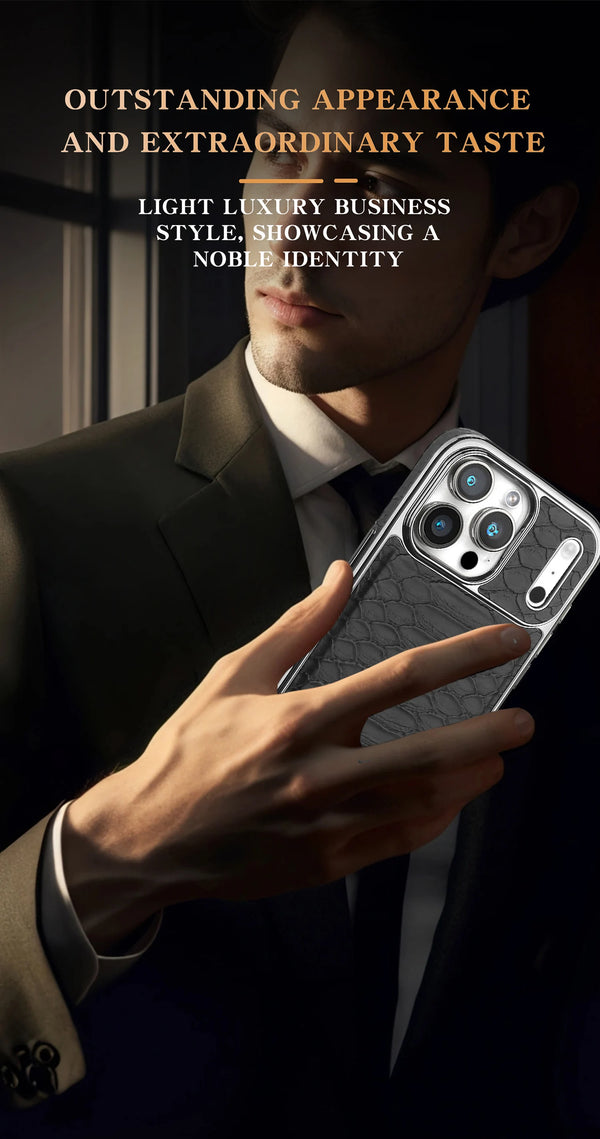 Luxury iPhone Case – Snake Leather Design - additional view portrait