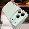 Mint green Trendora Liquid Silicone MagSafe Case with smooth liquid silicone finish