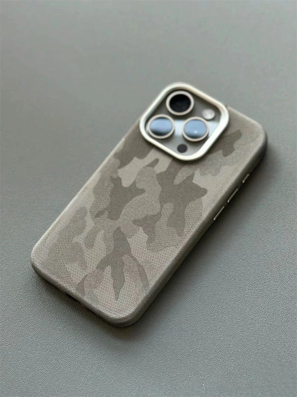 Shockproof Camo Leather Case