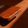 MagSafe Wireless Charging Leather Case for iPhone - lifestyle photo