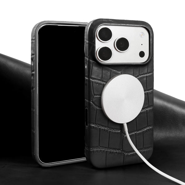 MagSafe Wireless Charging Leather Case for iPhone