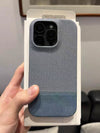 Leather Nylon iPhone Case – Shockproof & Matte