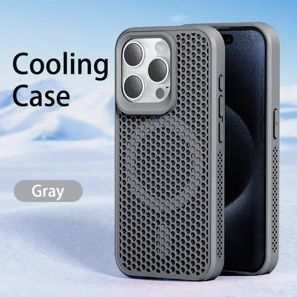 iPhone 17 Breathable Hard Back Magnetic Cover For Magsafe