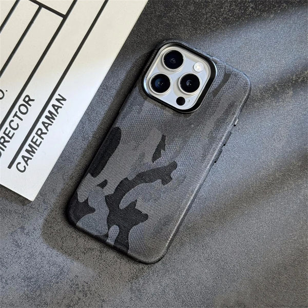 Shockproof Camo Leather Case