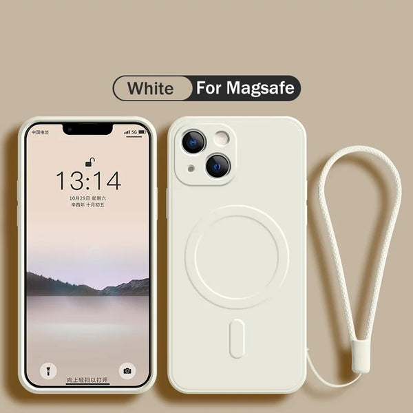 Slim Magnetic Silicone Cover for iPhone