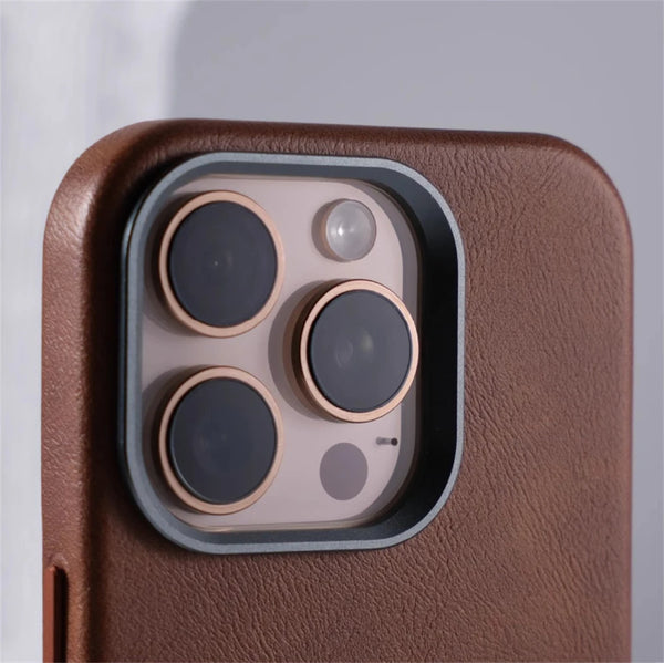 Classic Leather Magnetic Case – Premium Finish | iPhone 16 Pro Max