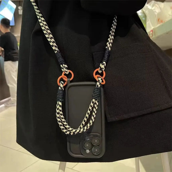 Crossbody Silicone Case With Hands Free Style For iPhone 16 Pro Max