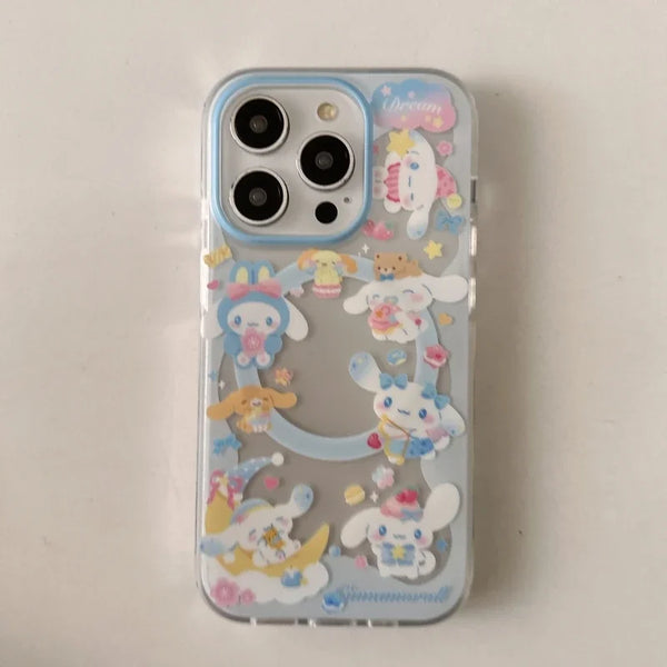 With Holder Cinnamoroll MagSafe Grip Case protective iPhone case for For iPhone 16ProMax to For iPhone 17