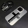 Black Cross Matte Phone Case
