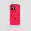 Solid Color Liquid Silicone MagSafe Phone Case for iPhone 16 Pro Max