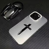 Black Cross Matte Phone Case