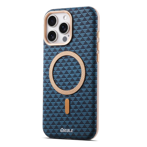 Orange Triangle Pattern MagSafe Case protective iPhone case for iPhone 16 Pro Max to iPhone 16 Pro