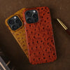 Ostrich Leather Case For iPhone 16 Pro Max | Executive Style