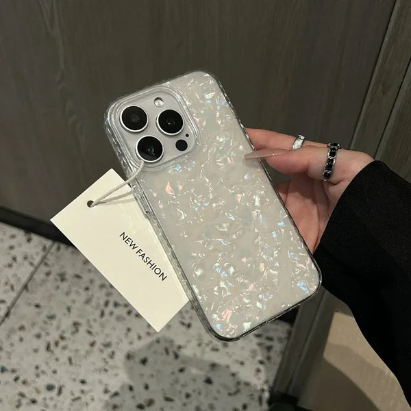 Shell Pattern Laser Phone Case