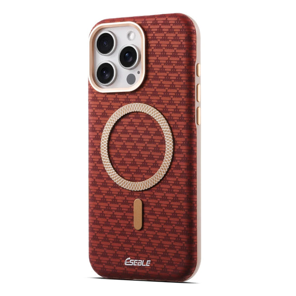 Orange Triangle Pattern MagSafe Case protective iPhone case for iPhone 16 Pro Max to iPhone 16 Pro