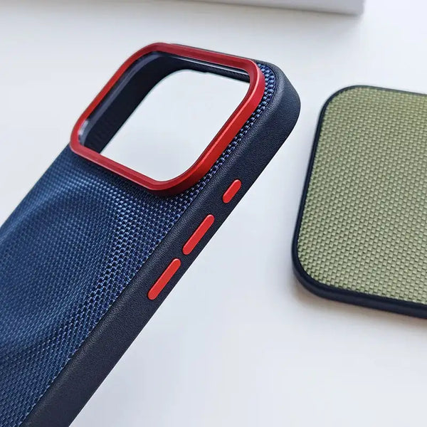 Elegant Woven Leather iPhone 17 Series