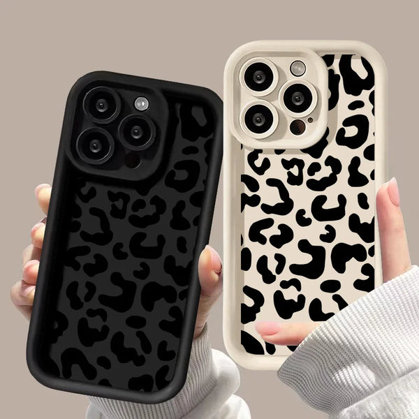 Soft TPU Leopard Painted Phone Case