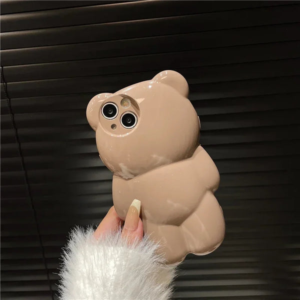 Glitter Bear Phone Case Cute Animal Style