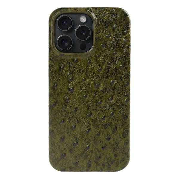 Ostrich Leather Case For iPhone 16 Pro Max | Executive Style