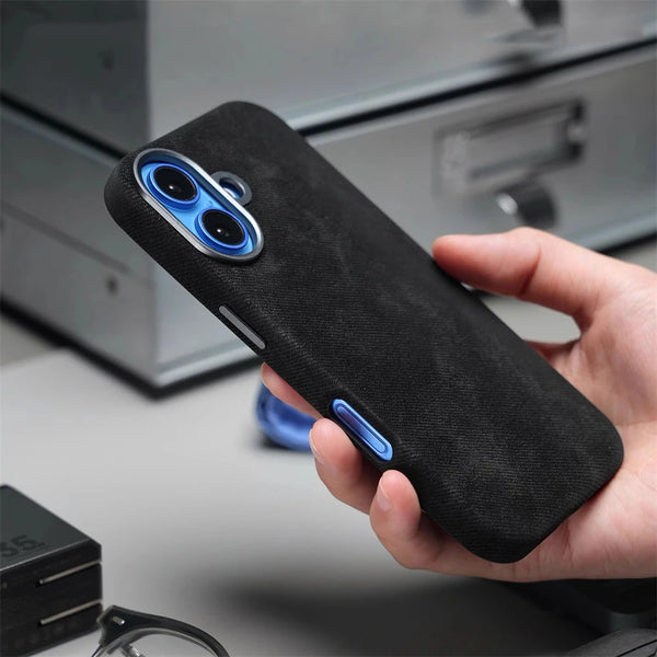 Fiber Leather MagSafe Case with Shockproof Protection | iPhone 17 Pro Max
