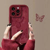 Retro Red Butterfly Love Case