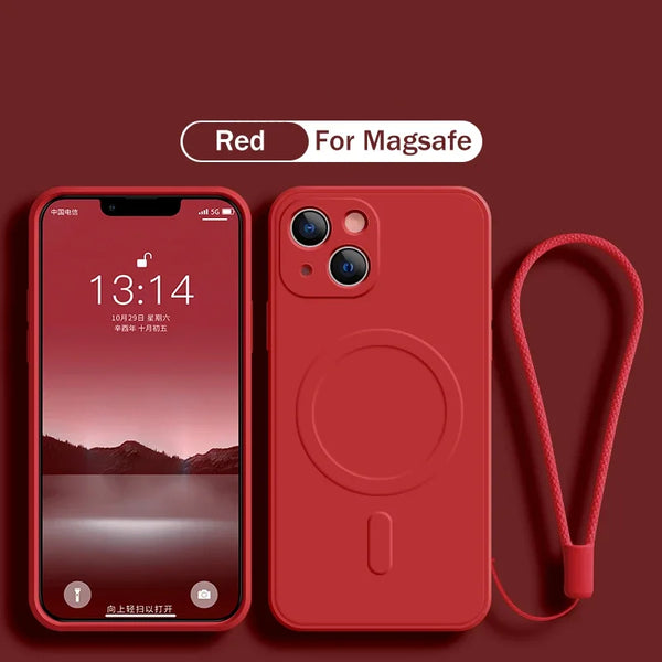 Slim Magnetic Silicone Cover for iPhone