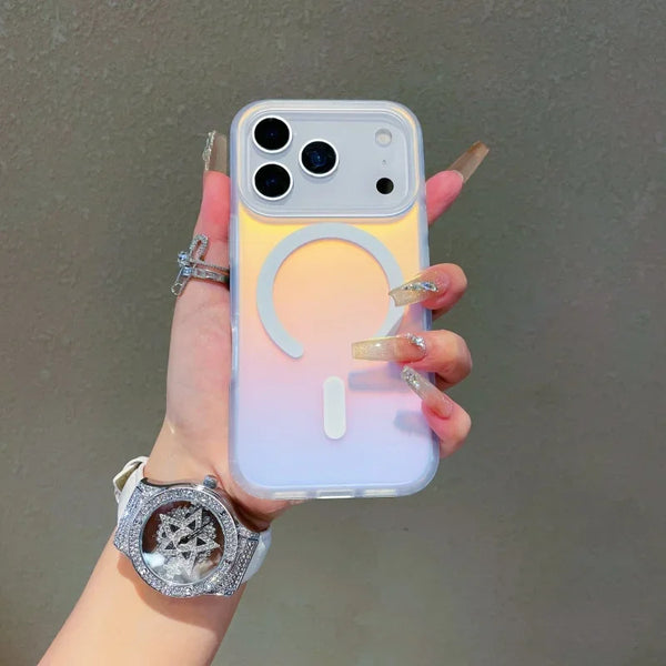 Laser Color Changing Magnetic Case for iPhone 17 Pro Max